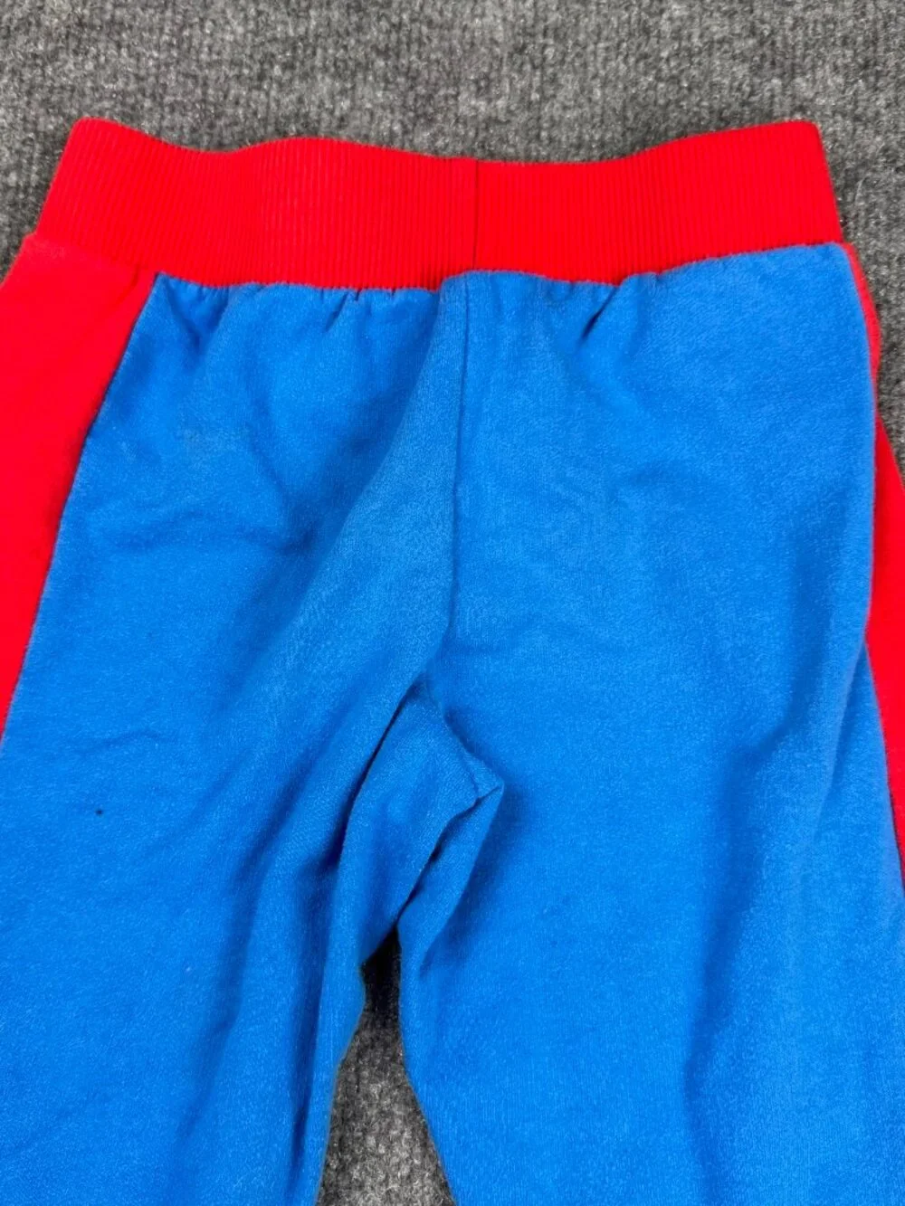 Marvel Spider-Man Boys Blue Red Jogger Sweatpants Size 4T Kids Joggers Stained
